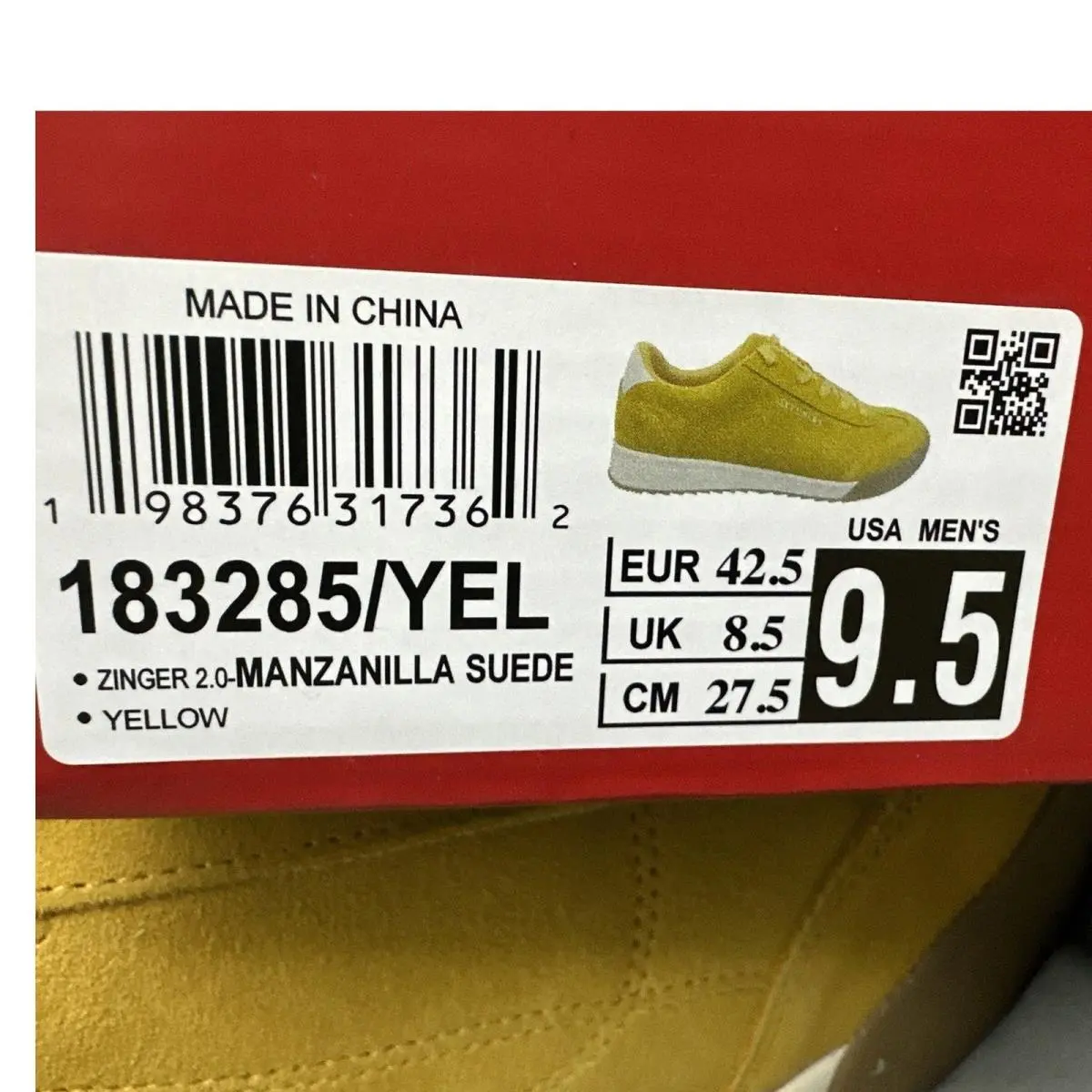 Skechers shoes - Skechers Zinger 2.0 - Zinger - 183285/YEL - Yellow (UPC: 0198376317362) 10