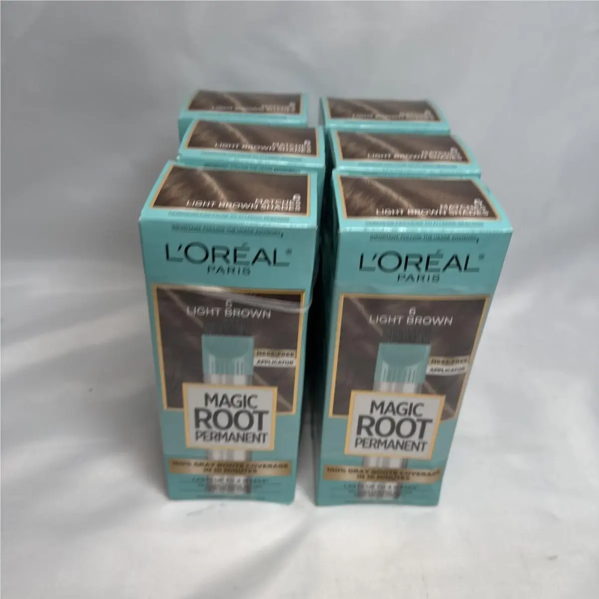 L`oréal 6 Pack L’oreal Paris Magic Root Rescue Permanent Hair Color 6 Light Brown by L'Oréal