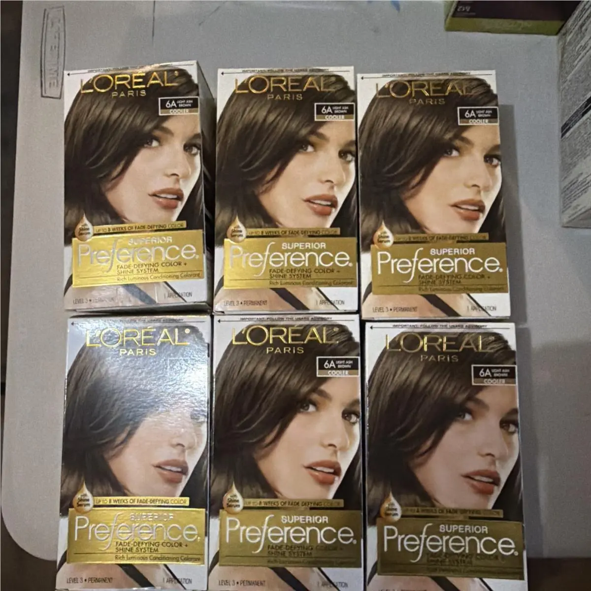 L`oreal Paris Superior Preference Permanent Hair Color Dye 6A Light Ash Brown by L'Oréal