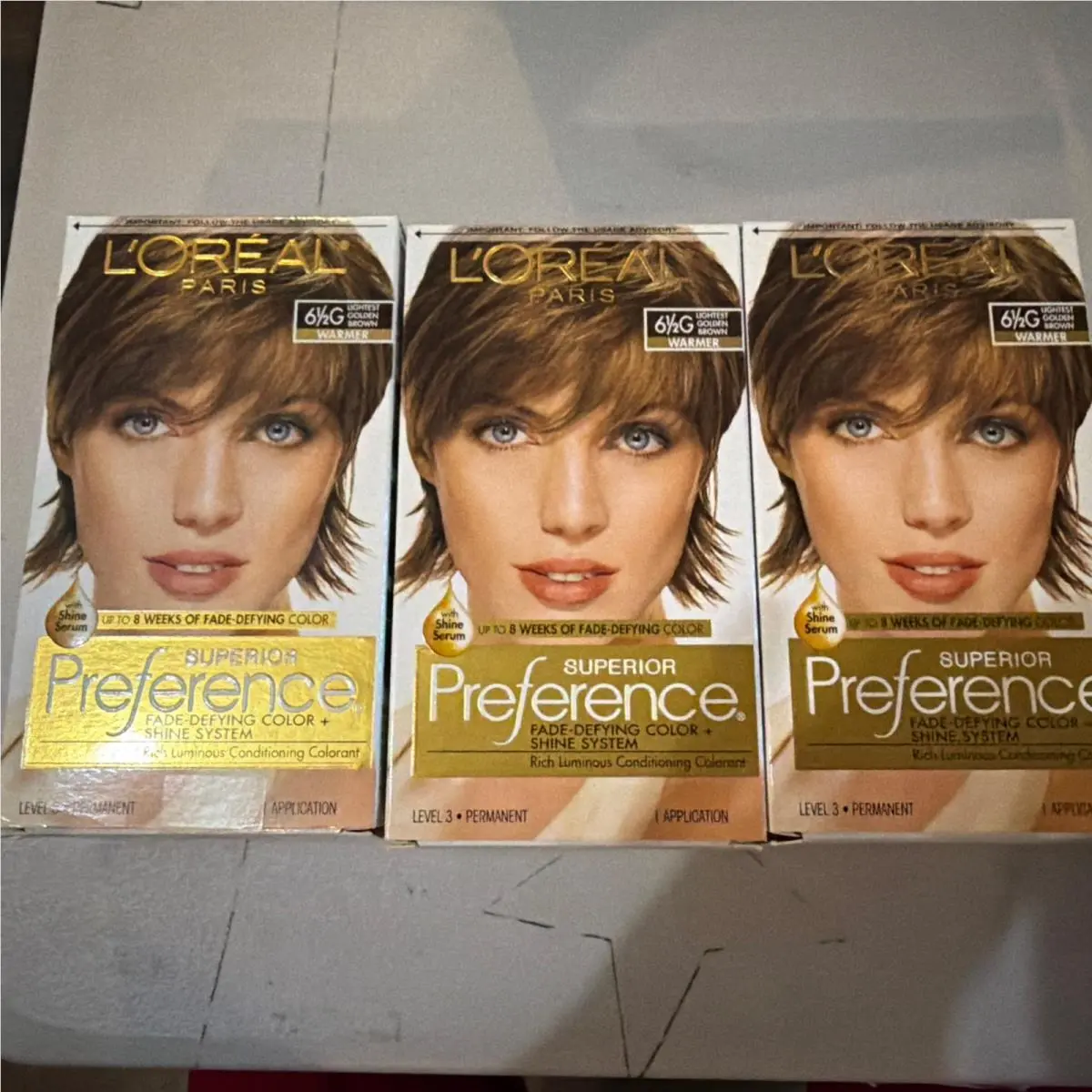 L`oreal Superior Performance 6 1/2 G Lightest Golden Brown Hair Color by L'Oréal
