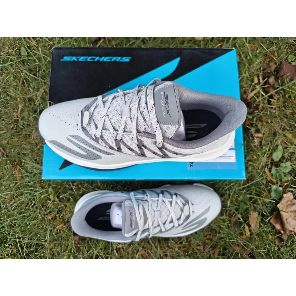 Skechers shoes - Skechers # 10 Viper Court Rally Pickleball - 246110 - Gray 10