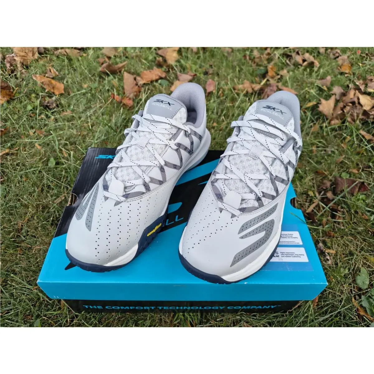 Skechers shoes - Skechers # 10 Viper Court Rally Pickleball - 246110 - Gray 0