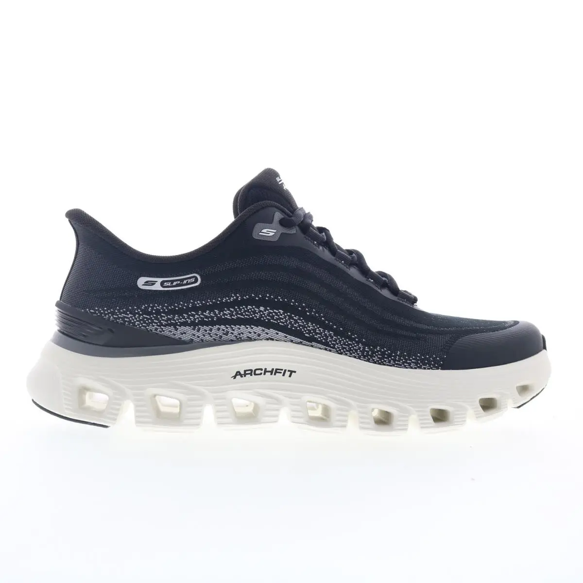 Glide-step Wave Zanaro Mens Black Lifestyle Sneakers Shoes 11 by Skechers