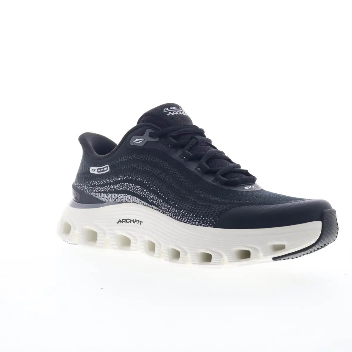 Skechers shoes - Skechers Slip-ins: Arch Fit Glide-Step Wave - Zanaro - 233194-BLK - Black (UPC: 199025869256) 0