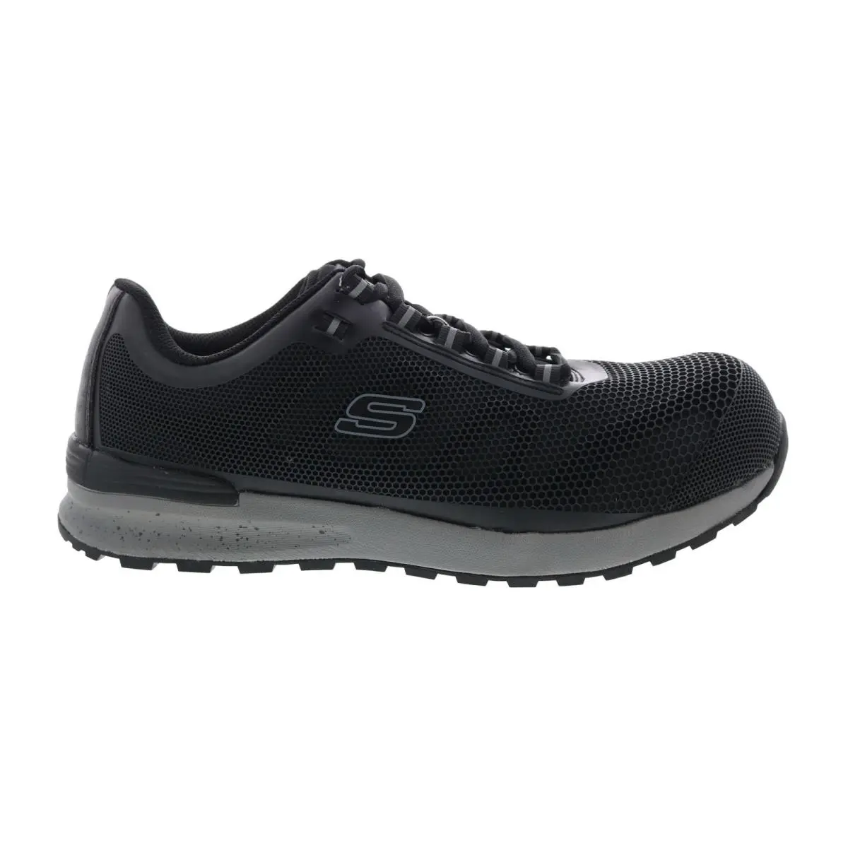 Bulkin Composite Toe Mens Black Athletic Work Safety Shoes 7.5 by Skechers