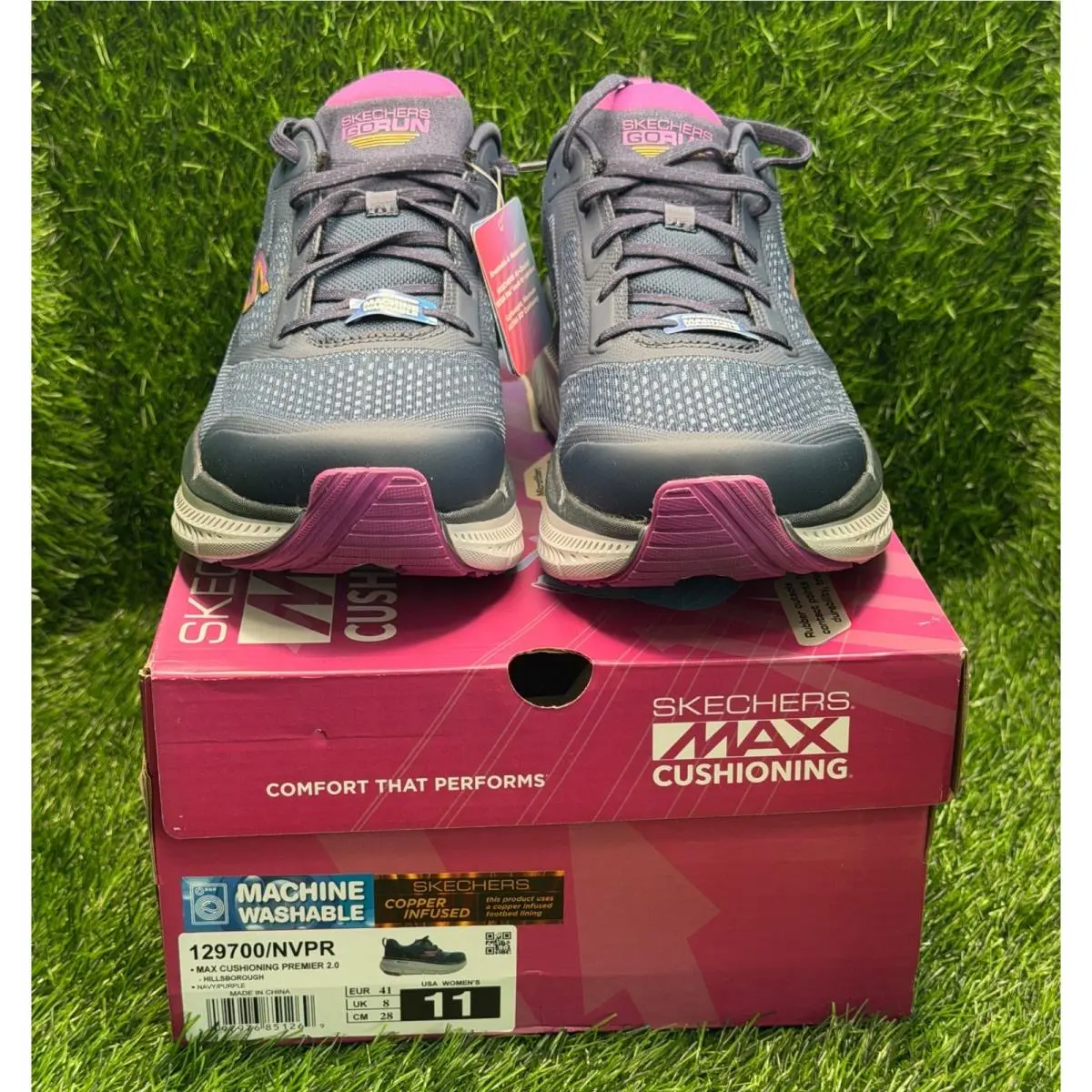 Skechers shoes - Skechers GOrun Max Cushioning Premier 2.0 - Blue 0