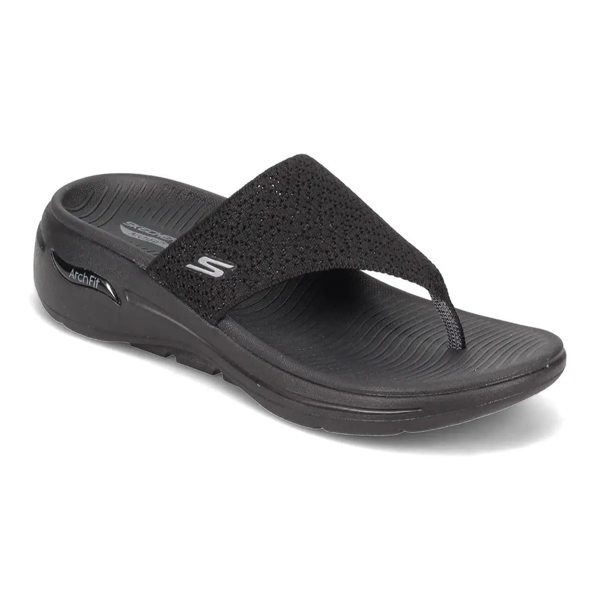 Women`s Sandals Gowalk Arch Fit - Weekender Black Size 10 M by Skechers