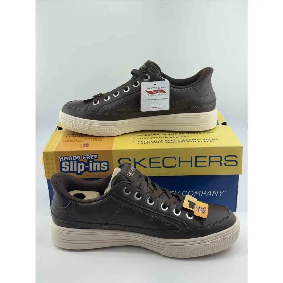 Skechers Slip-ins: Arch Fit Arcade 183223 Chocolate Men’s Size 9