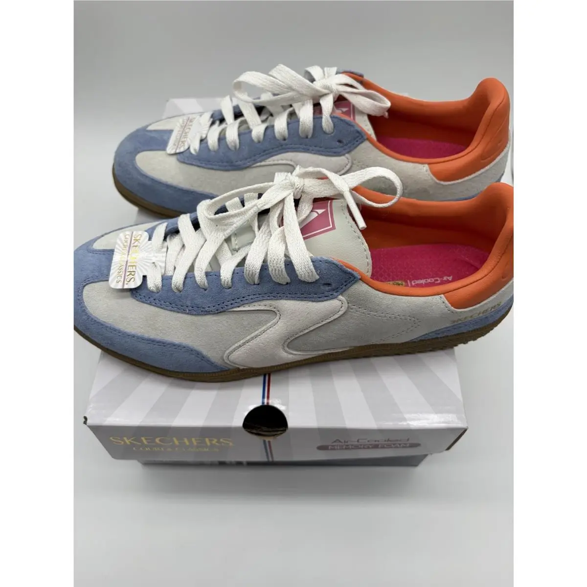 Skechers shoes - Skechers Court - Court - 185234 - Light Blue/Multi (UPC: 198376094430) 2