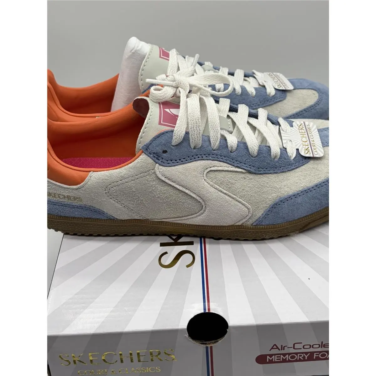 Skechers shoes - Skechers Court - Court - 185234 - Light Blue/Multi (UPC: 198376094430) 14