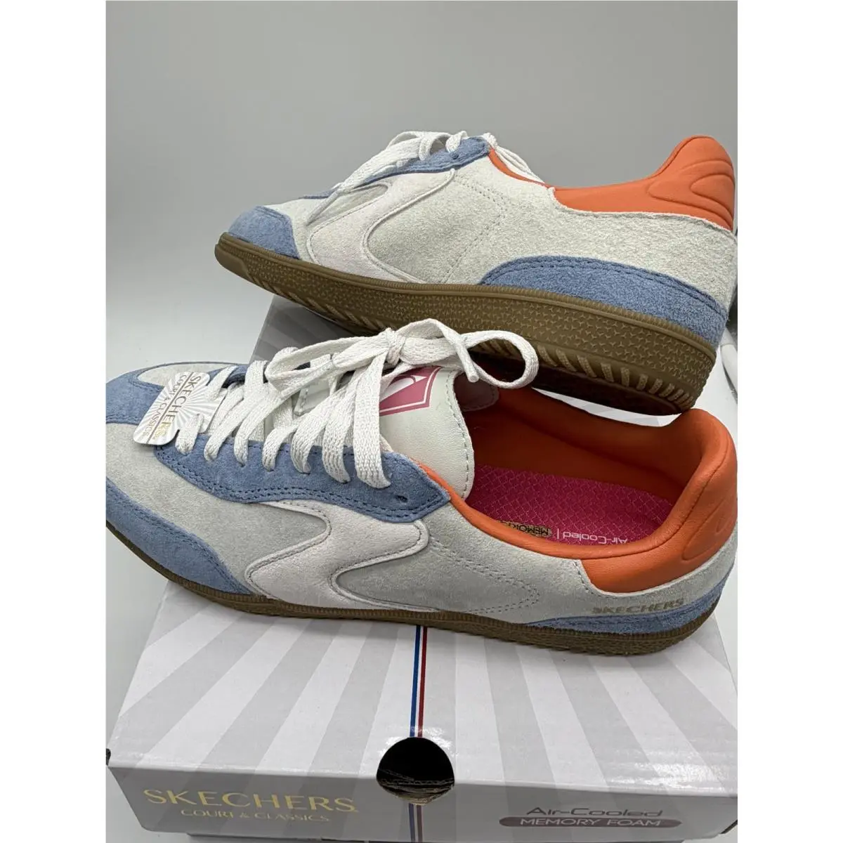 Skechers shoes - Skechers Court - Court - 185234 - Light Blue/Multi (UPC: 198376094430) 6