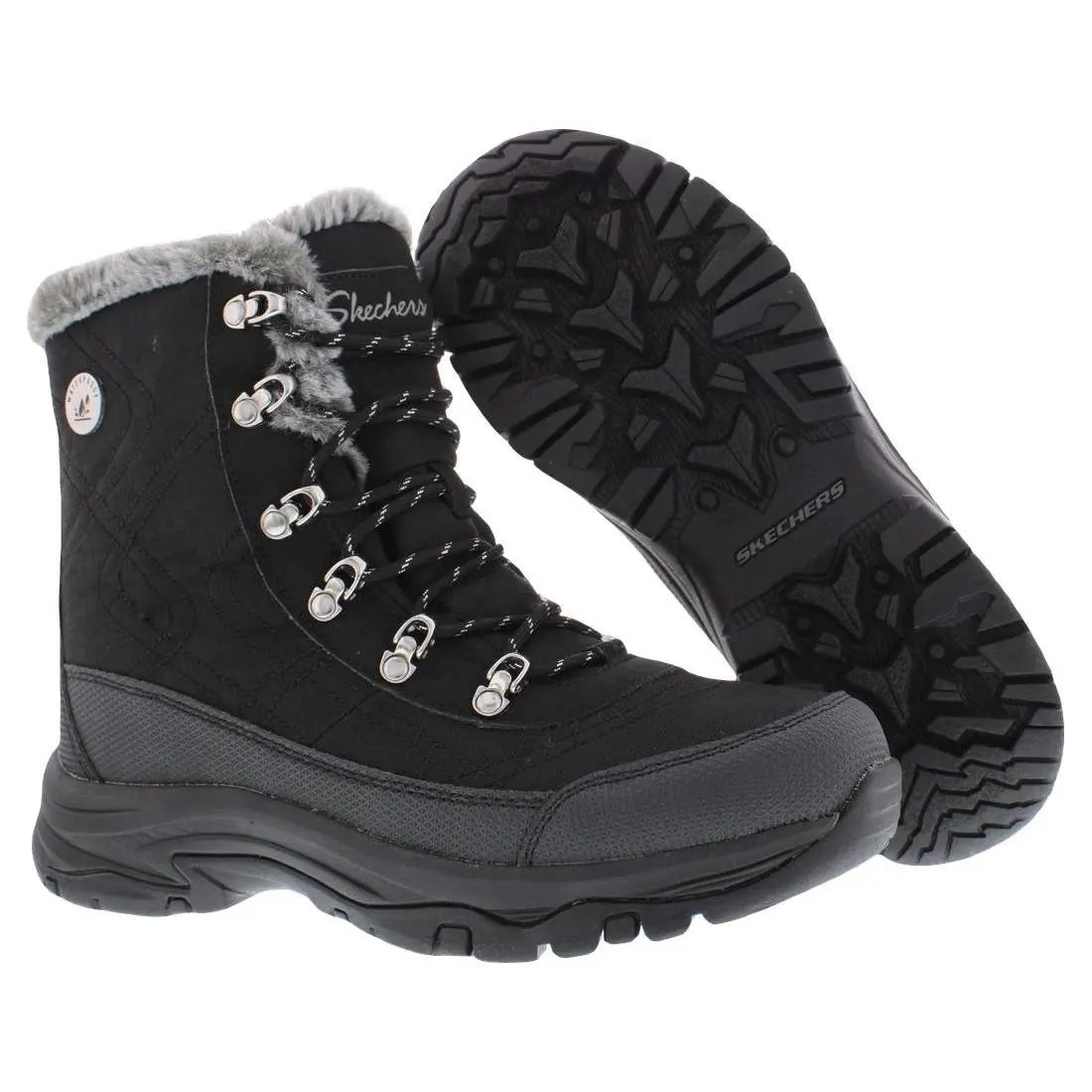 Trego Gold Boot Womens Shoes Size 9 Color: Black by Skechers