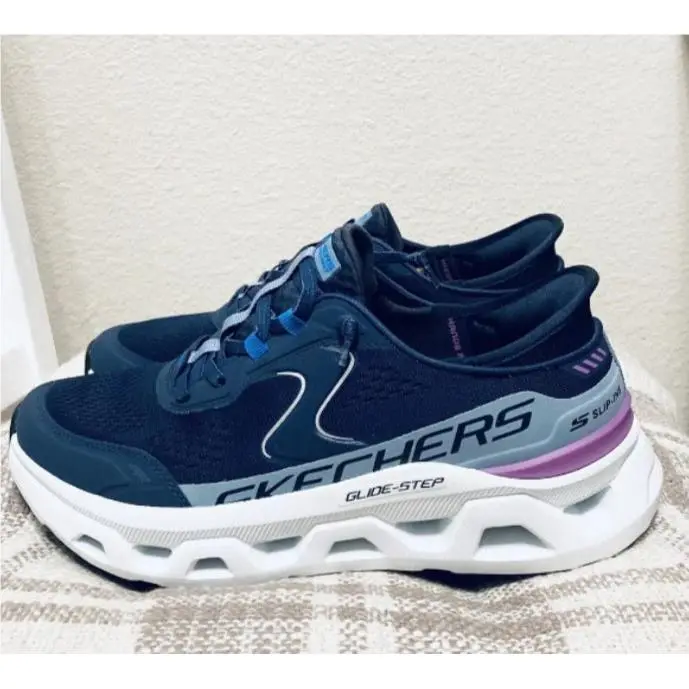 Skechers shoes - SKECHERS Glide-Step - Blue 5