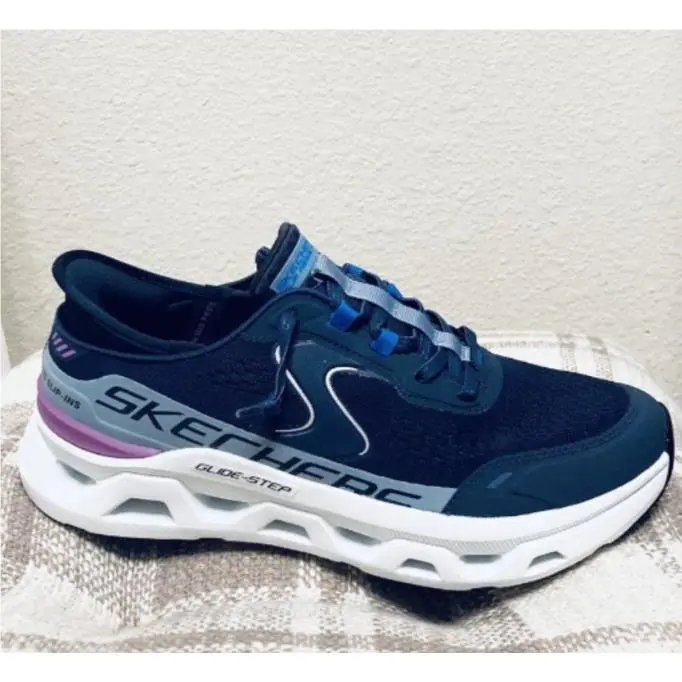 Skechers shoes - SKECHERS Glide-Step - Blue 6