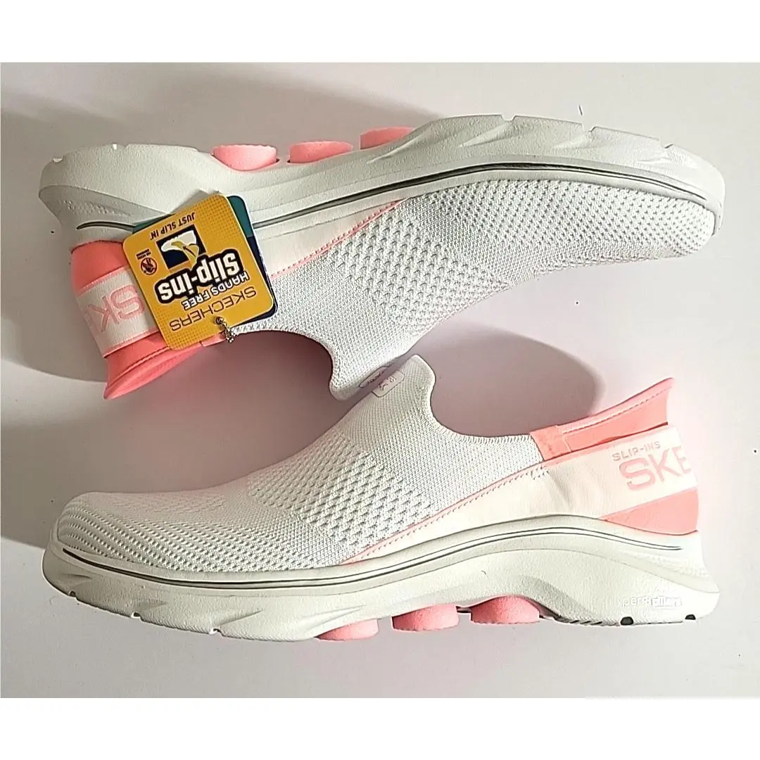 Skechers shoes - Skechers Go Walk 7 Mia 125231 - 125231 - White & Pink (UPC: 196989975399) 8