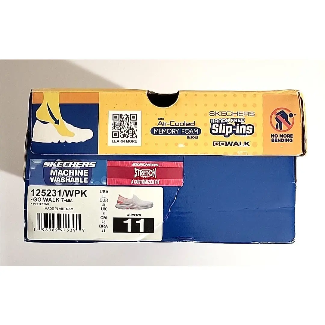 Skechers shoes - Skechers Go Walk 7 Mia 125231 - 125231 - White & Pink (UPC: 196989975399) 17