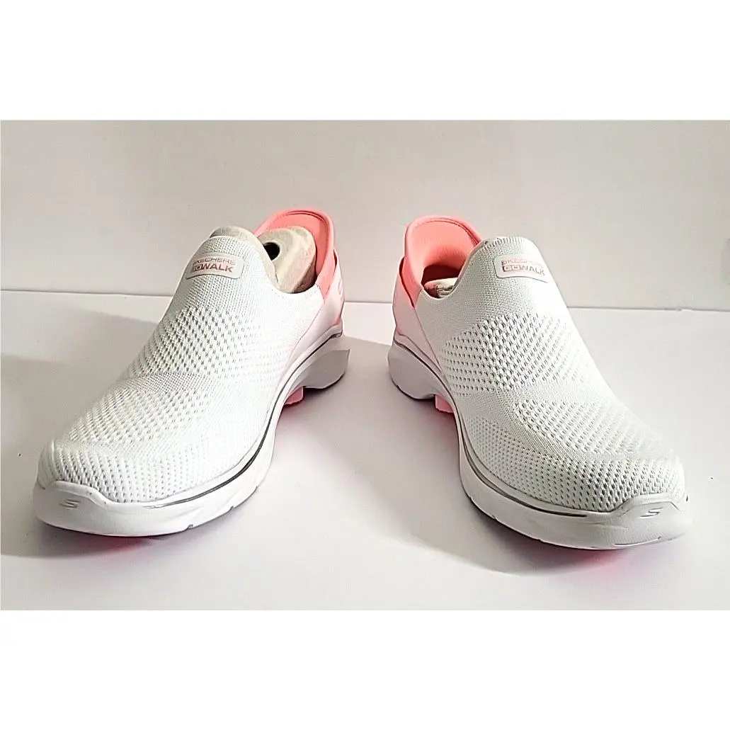 Skechers shoes - Skechers Go Walk 7 Mia 125231 - 125231 - White & Pink (UPC: 196989975399) 0