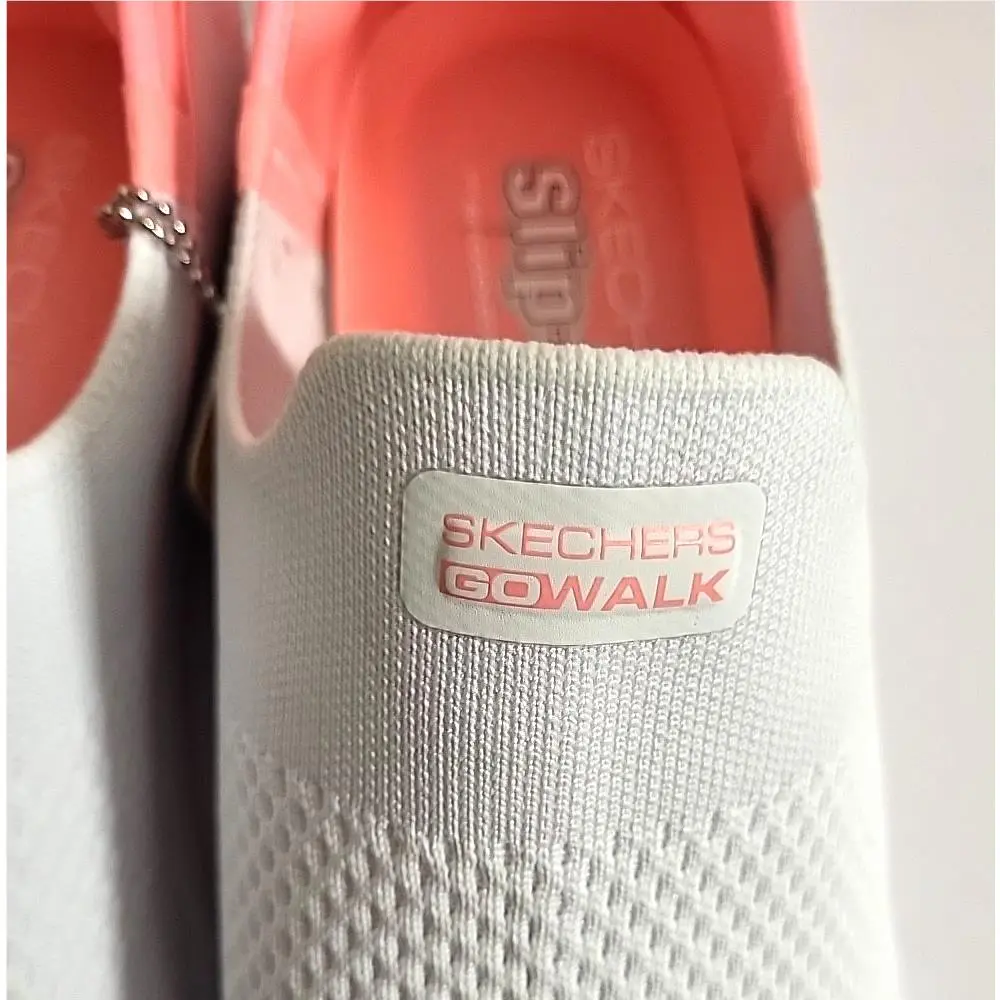 Skechers shoes - Skechers Go Walk 7 Mia 125231 - 125231 - White & Pink (UPC: 196989975399) 7