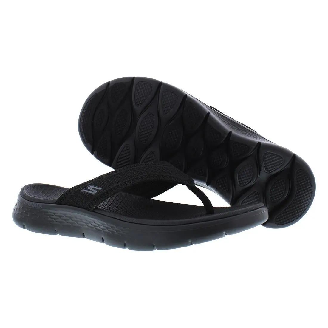 Skechers Go Walk Flex Holly Flip Flop Womens Shoes Size 6 Color: Black