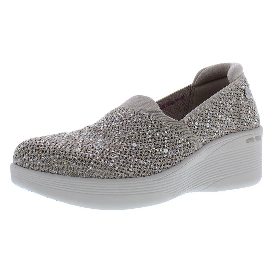 Pier Lite My Reflection Slip On Womens Shoes Size 9 Color: Taupe by Skechers