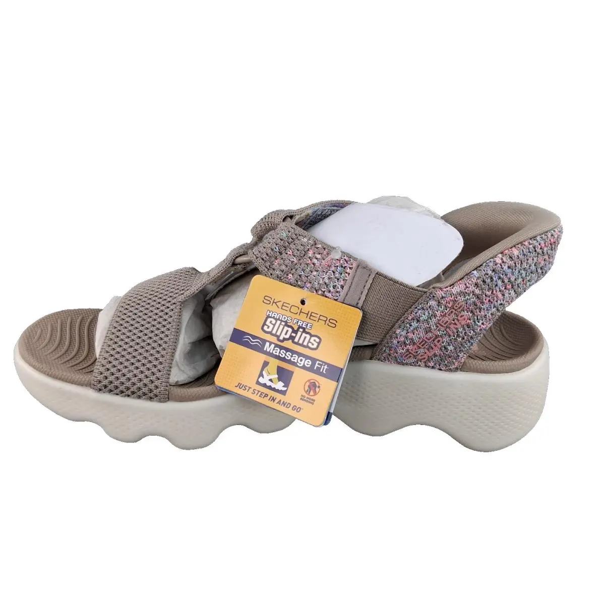 Skechers shoes - Skechers GO WALK Massage Fit - Taupe/Multi 1
