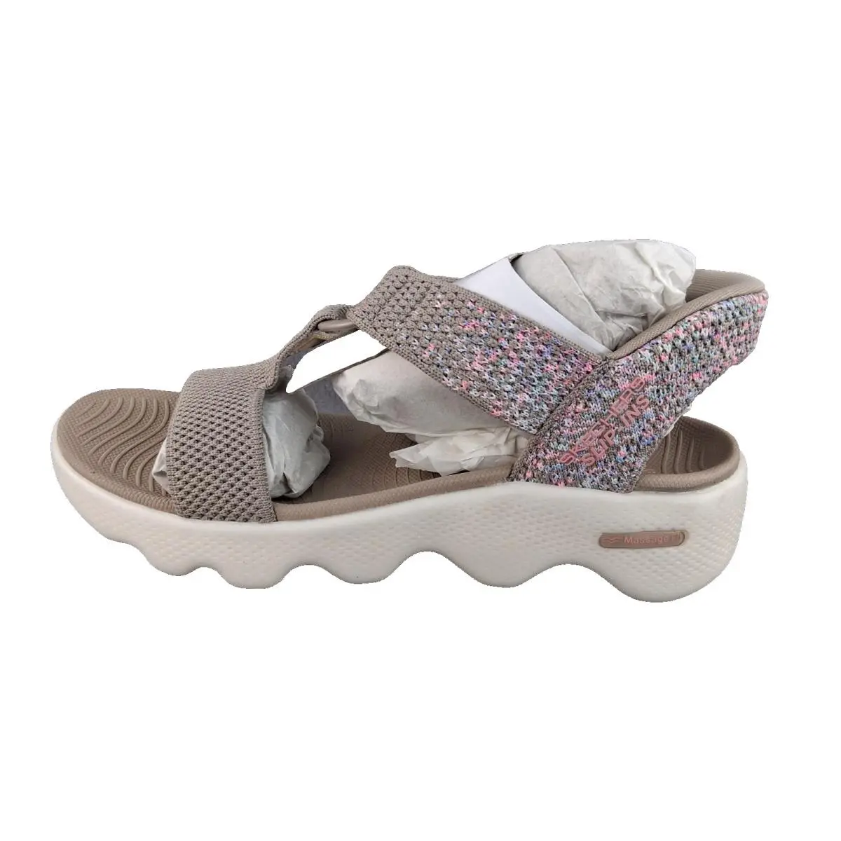 Skechers shoes - Skechers GO WALK Massage Fit - Taupe/Multi 3