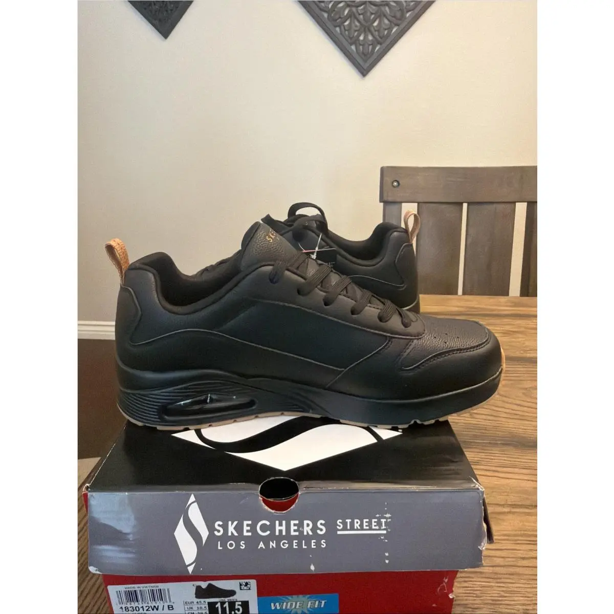 Skechers shoes - SKECHERS 183012 UNO ALDER - UNO ALDER - Black 3