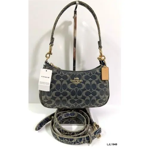 Teri Signature Loved Denim Shoulder Bag CFQ25 by Coach