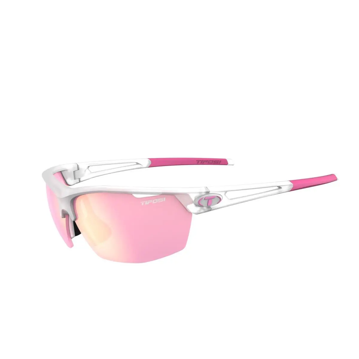 Tifosi Optics Navar Sunglasses Satin Clear Pink Mirror