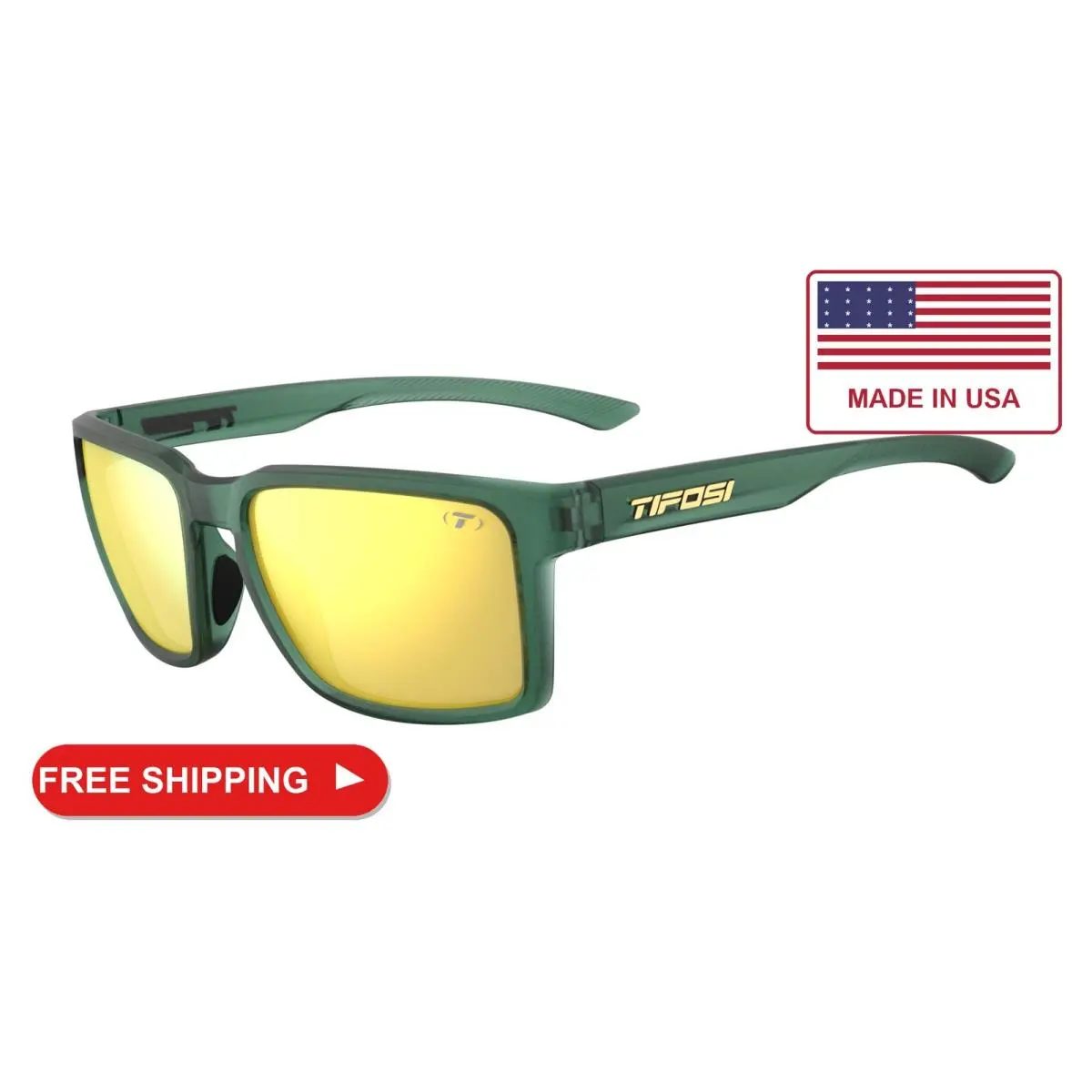 Tifosi Optics Sylo Sunglasses Forest Vapor Smoke Yellow Mirror