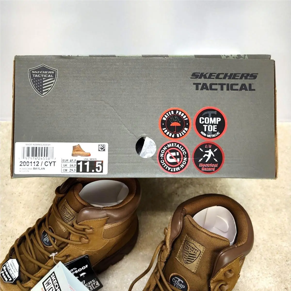 Skechers shoes - Skechers Tactical Wascana Baylan - Tactical Wascana Baylan - SN200112 200112 CYT - Brown (UPC: 197976245587) 13