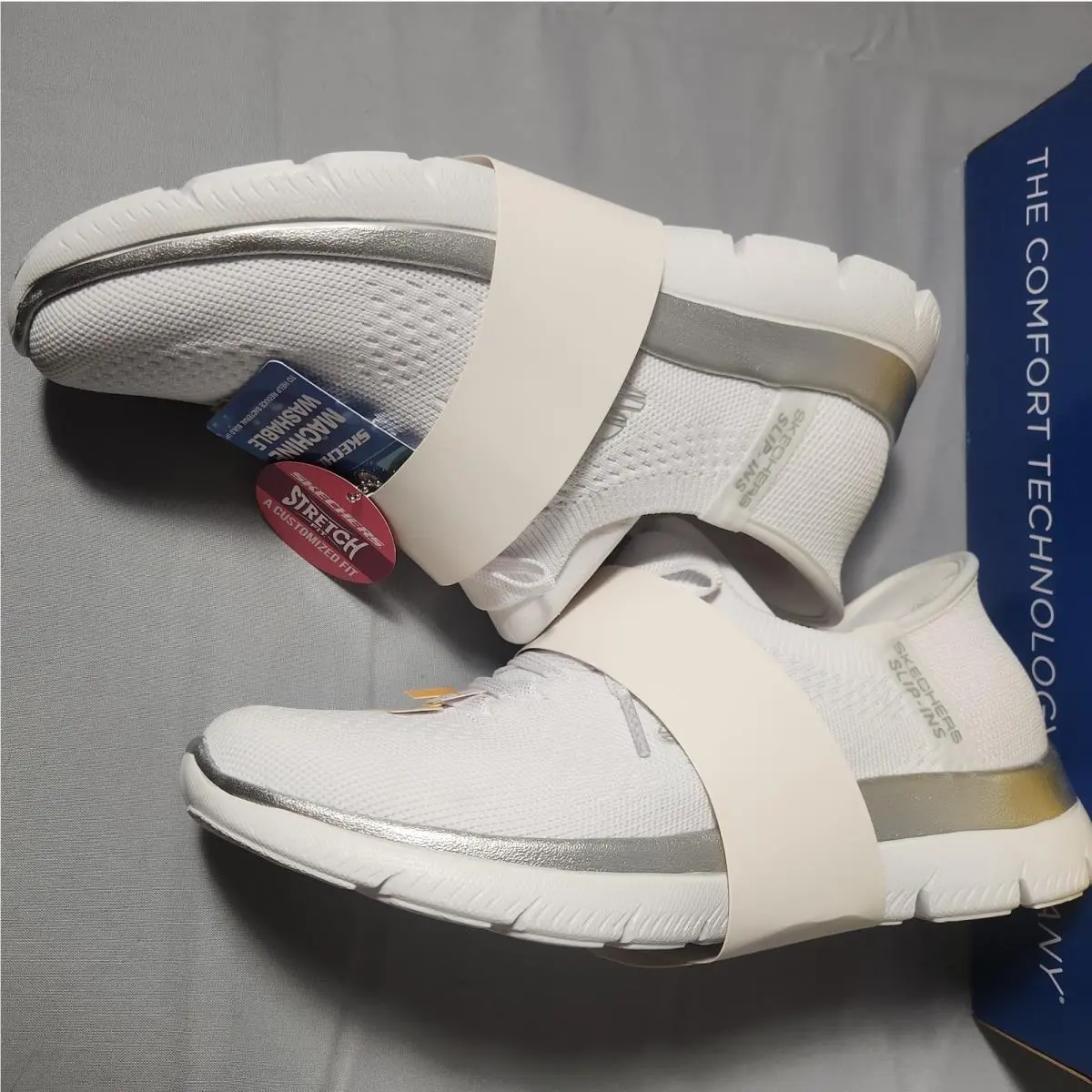 Skechers shoes - Sketchers Hands-free Slip-Ins - Sketchers - 150262/WSL - White 2