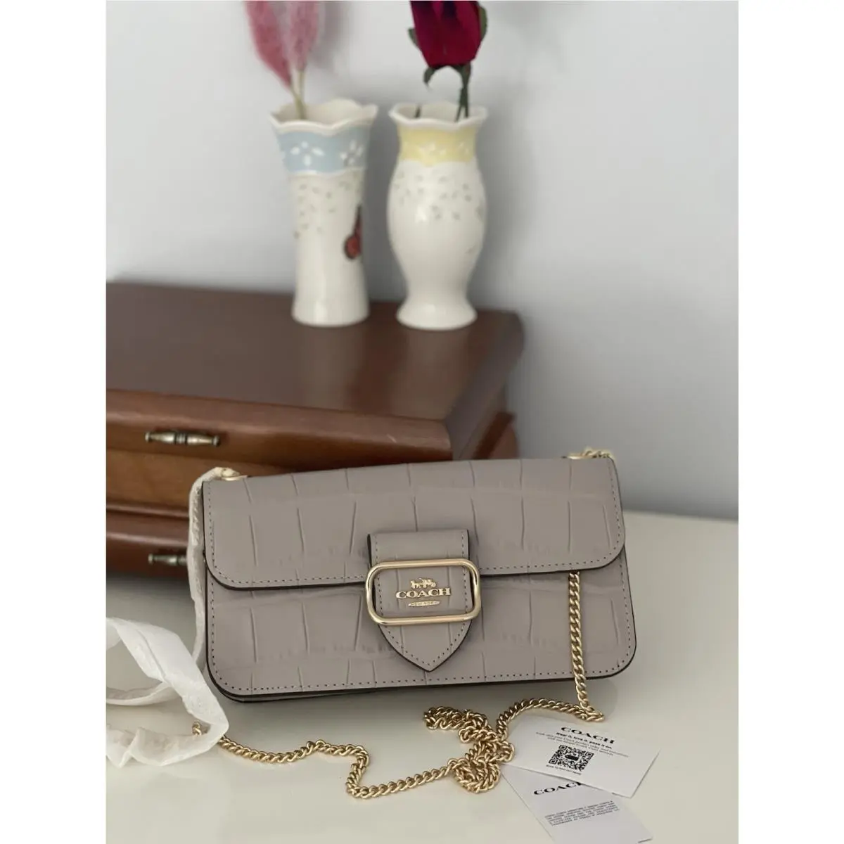 Morgan Crossbody Bag Grey Birch CN380 by Coach
