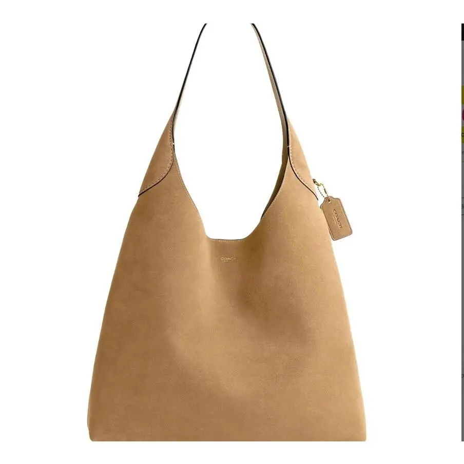 Brooklyn 39 Sand Suede Shoulder Bag CW636 Color by Coach