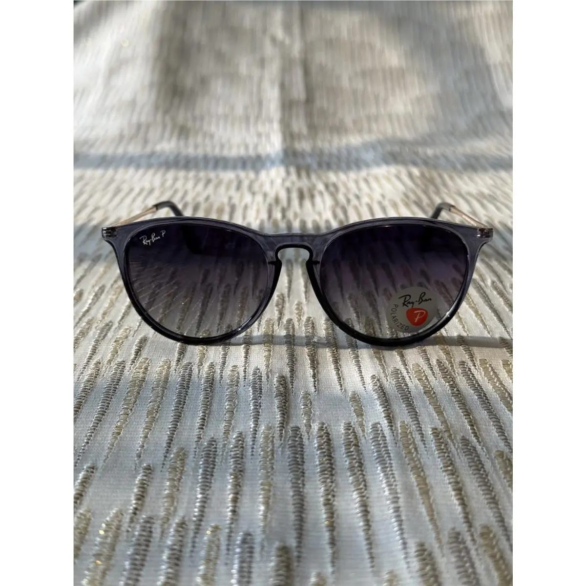 Ray-ban 0RB4171 Erika 6592/T3 Polarized Sunglasses Blue Frame Grey Lens 54-18