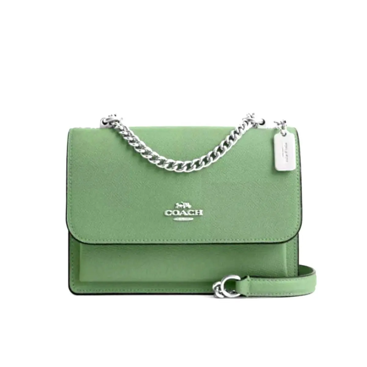 Klare Crossbody Purse Shoulder Bag Crossgrain Leather Soft Green C9949 by Coach