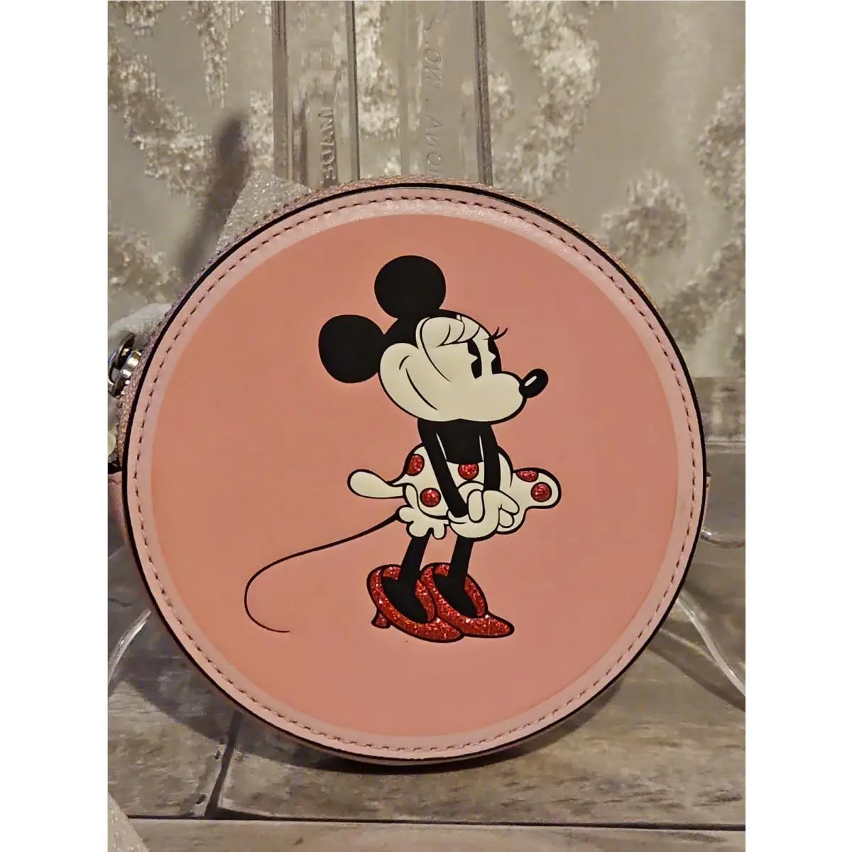 Coach Coin Purse Case Disney Minnie Mouse Pink