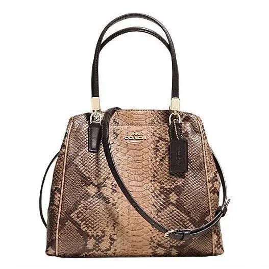 Coach Minetta Crossbody in Snakeskin Embossed Leather 35271 Im/natural - Exterior: Light Gold/Natural (IM/NATURAL)