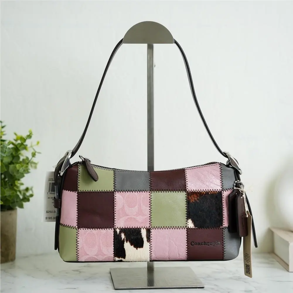 topia CGP69 Alter/ego Small Slouchy Shoulder Bag Pink/brown by Coach