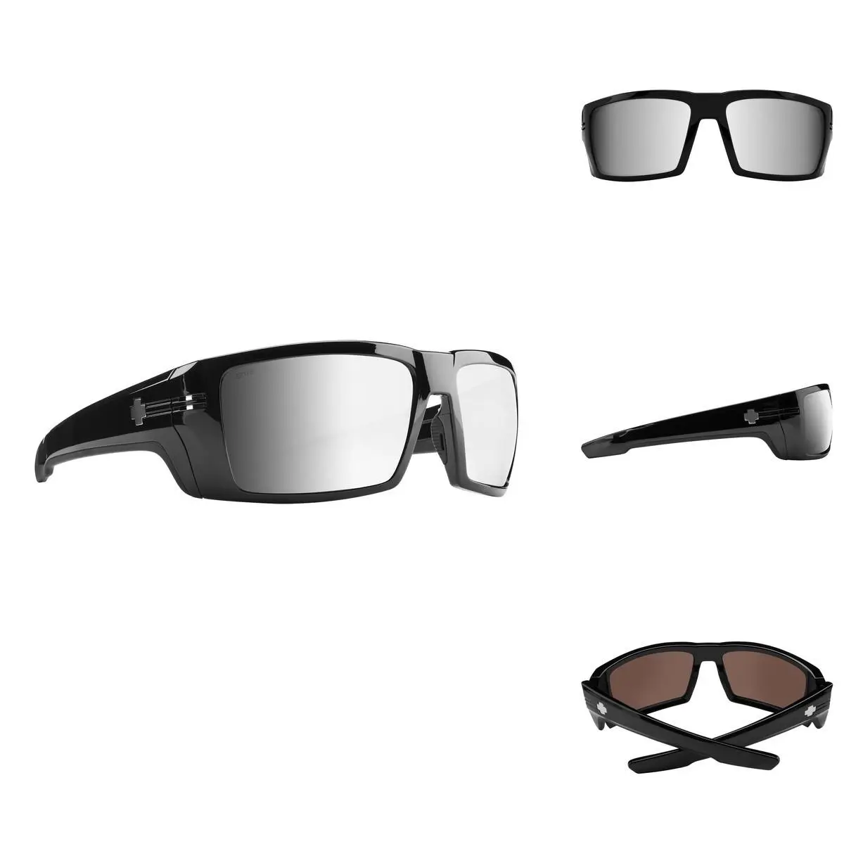 Spy Optic Rebar Ansi Sunglasses Black Happy Bronze Platinum Spectra Mirror