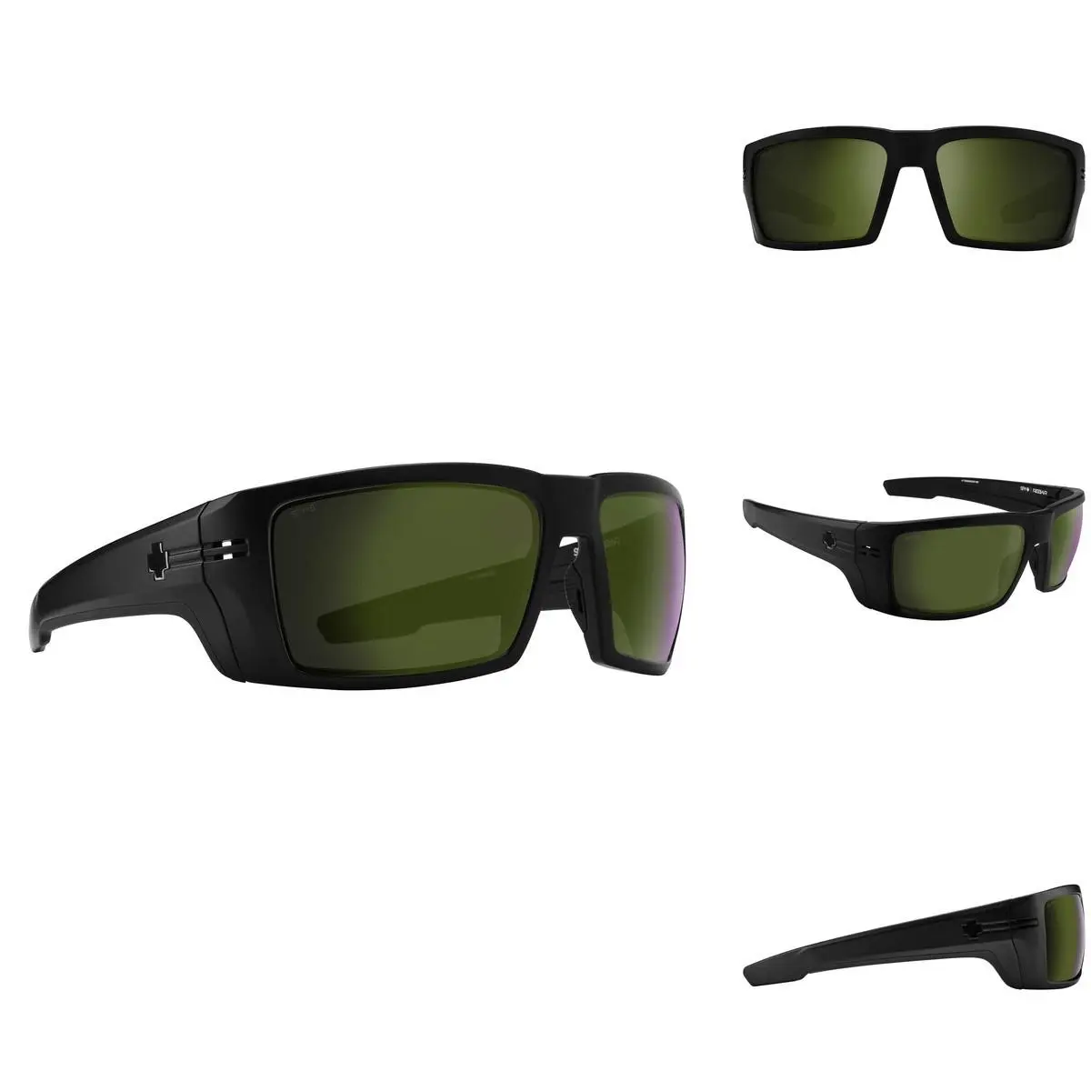 Spy Optic Rebar Ansi Wrap Sunglasses Matte Black Happy Bronze Polarize Olive