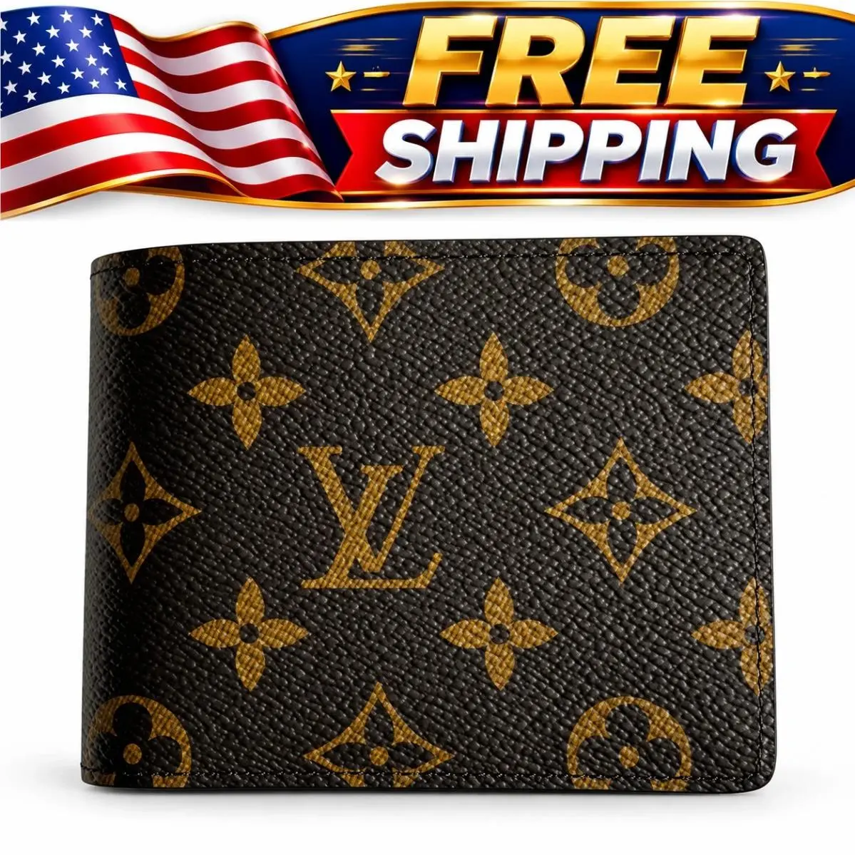 Louis Vuitton Multiple Wallet Monogram M60895 w/ Box