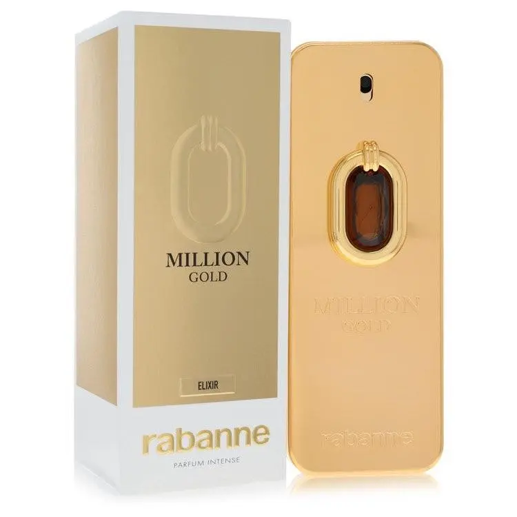 Million Gold Elixir Parfum Intense Spray 6.8 oz 200 ml Men Vanilla by Paco Rabanne