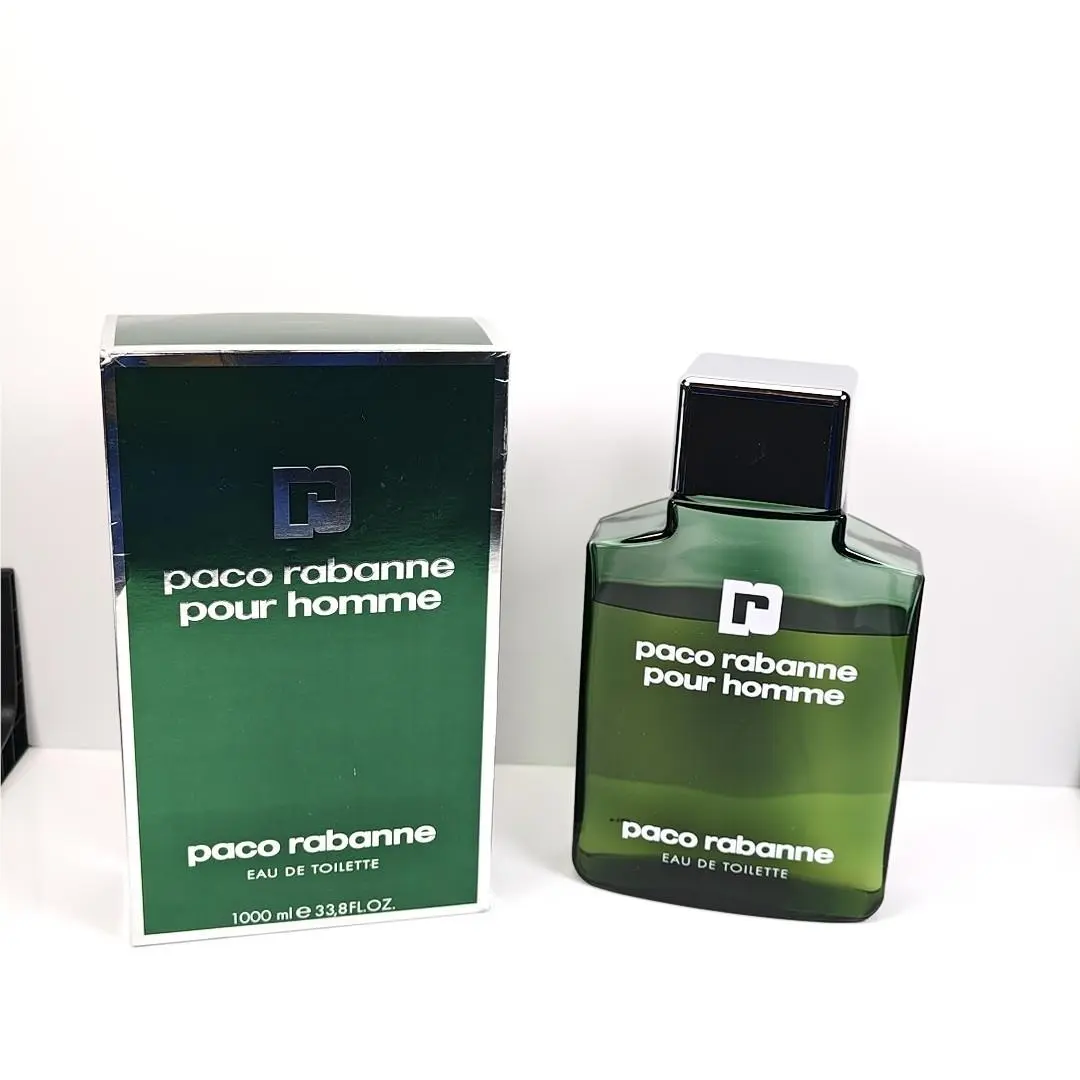 Huge Vintage 80s  Pour Homme Edt 1000ml / 33.8 Store Display 75% by Paco Rabanne