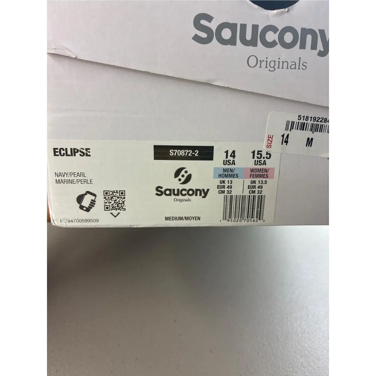 Saucony shoes - Saucony Eclipse - Eclipse - S70872 - Blue, e: NAVY/PEARL 5