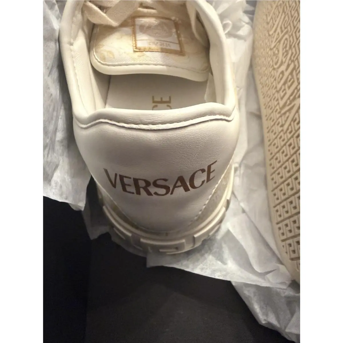 Versace shoes - Versace Barocco Jacquard - Barocco Jacquard - Washed gold/off white 2