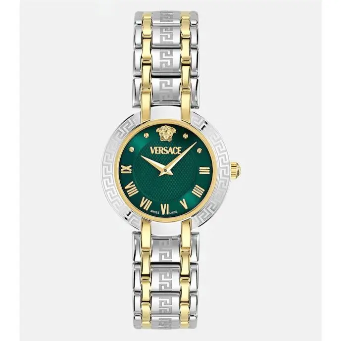 Antlia VE0P00425 Women`s 34mm Green Dial Two-tone Watch by Versace