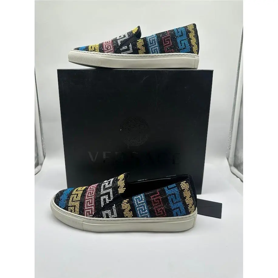 Versace shoes - Greca Beaded Slip On - Greca Beaded Slip - Multicolor 0