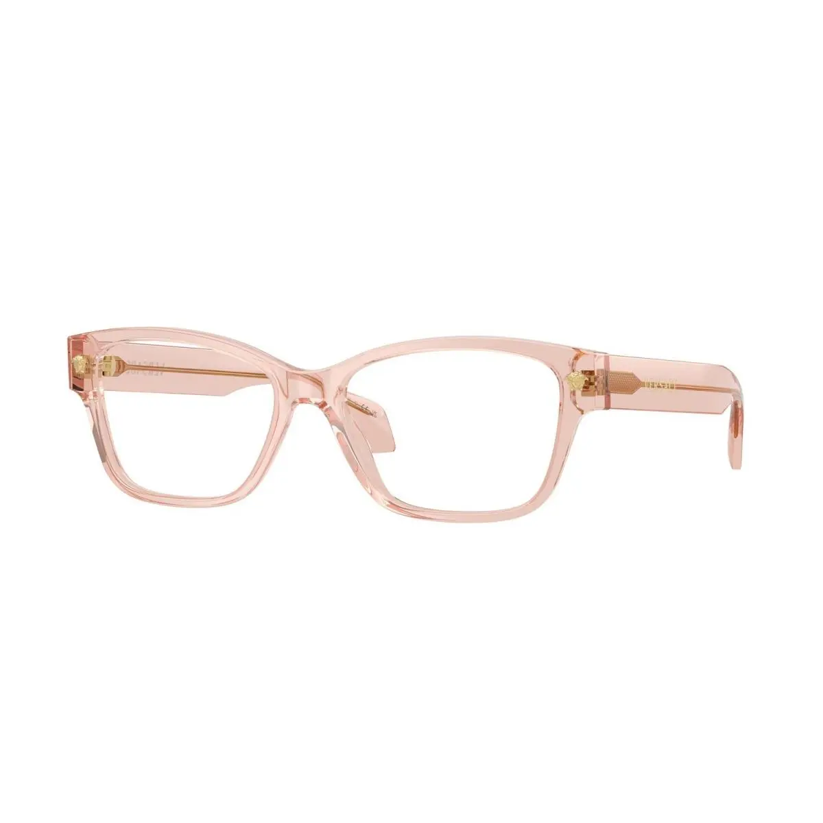 VE 3392 Transparent Pink Demo Lens 5339 Size 54 Eyeglasses by Versace