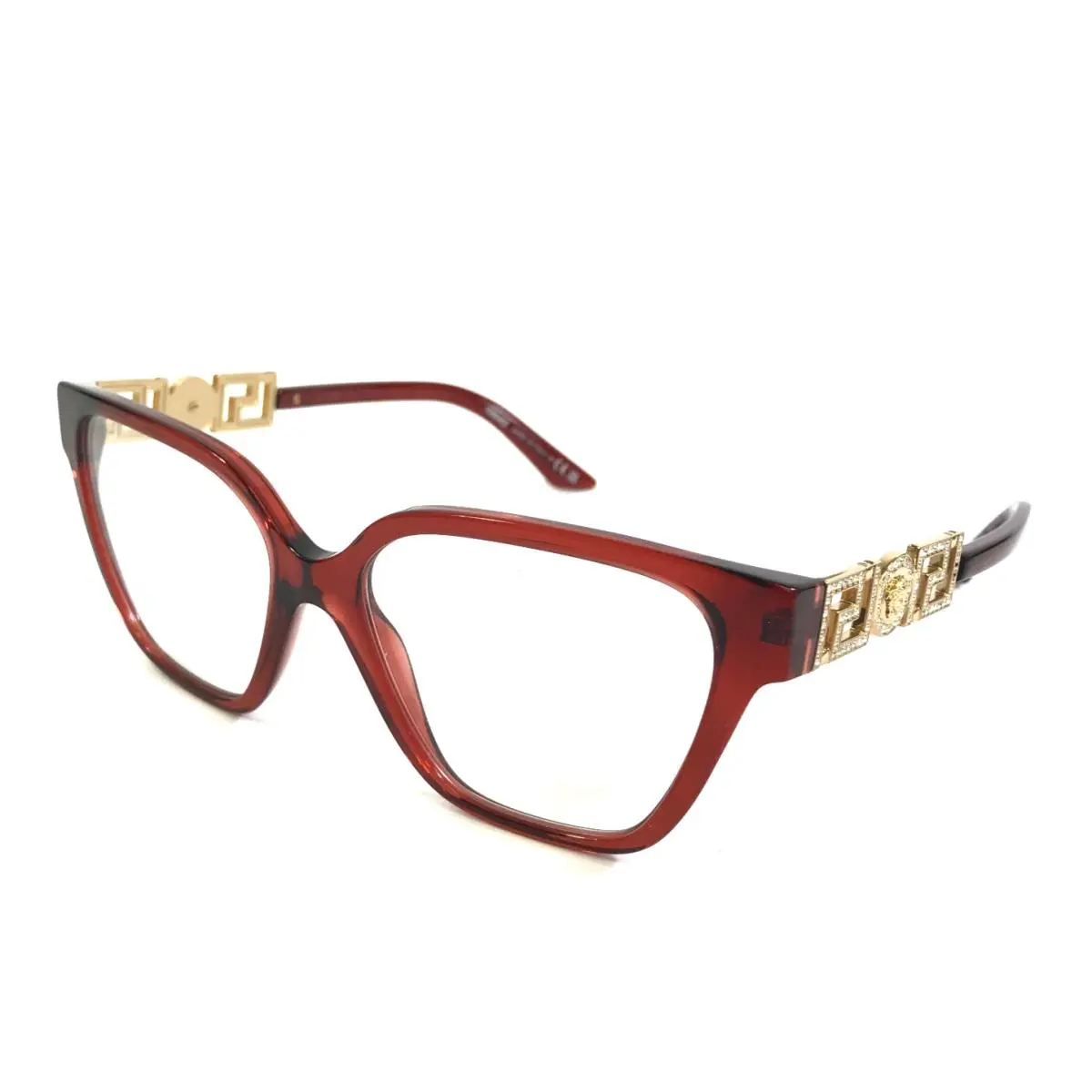 Eyeglasses Frames Mod. 3358-B 5476 Transparent Red Gold 54-16-140 by Versace